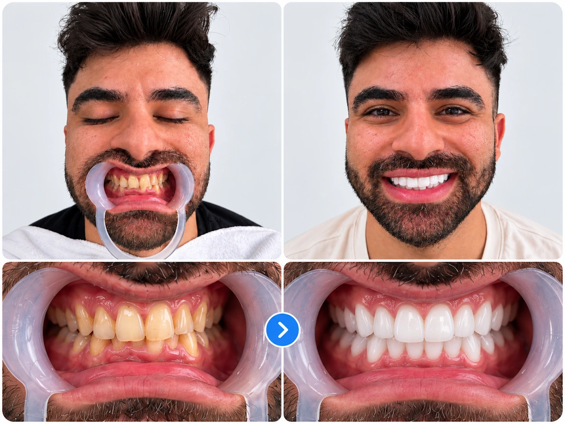 Sebastiano Cusumano — Avora Dental before and after treatment