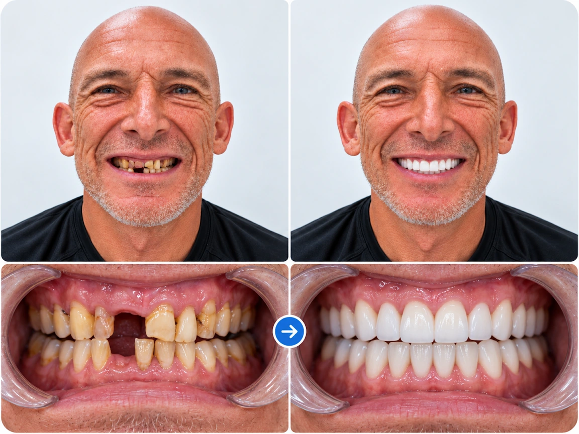 RUSSELL WELLER — Avora Dental before and after treatment
